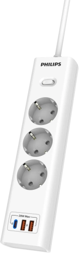Сетевой фильтр Philips CHP4336WB/ 51 3м (3 розетки) белый (коробка) (CHP4336WB/51) фото 5