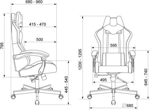 Кресло игровое A4Tech Bloody GC-560 черный искусственная замша (BLOODY GC-560 BLACK) фото 17