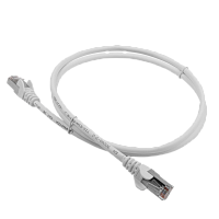 Патч-корд RJ45 - RJ45, 4 пары, FTP, категория 5е, 7 м, белый, LANMASTER LAN-S45-45-7.0-WH