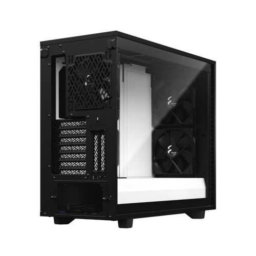 Корпус ПК без блока питания/ Case Fractal Design Define 7 TG Clear Tint, Midi-Tower, 3x140mm, 2xUSB-A 3.2 + 2xUSB-A 2.0 E-ATX, ATX, mATX, mITX Black/ White (FD-C-DEF7A-05)