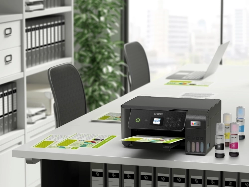 МФУ струйный Epson L3260 (C11CJ66408/409/507/511/414/) A4 WiFi черный фото 3