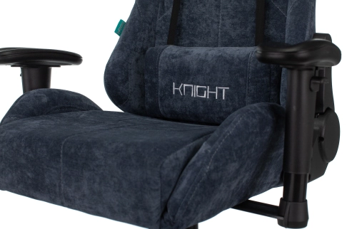 Кресло игровое Zombie VIKING KNIGHT Fabric синий Light-27 с подголов. крестов. металл (VIKING KNIGHT LT27) фото 10