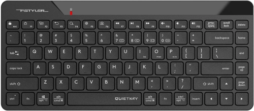 Клавиатура A4Tech Fstyler FBK22 AS черный USB беспроводная BT/ Radio (FBK22 AS)