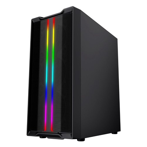 Powercase CMIEB-F4S Корпус Mistral Evo, Tempered Glass, 1x 120mm PWM ARGB fan + ARGB Strip + 3x 120mm PWM non LED fan, чёрный, ATX (CMIEB-F4S) фото 2