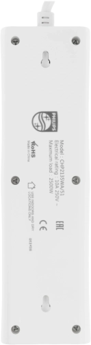 Сетевой фильтр Philips CHP2135WA/ 51 2м (3 розетки) белый (коробка) (CHP2135WA/51) фото 7
