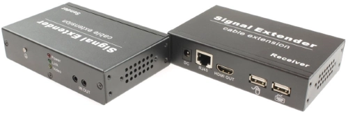 Комплект (передатчик+приемник) OSNOVO TA-HiKMP+RA-HiKMP Комплект для передачи HDMI, USB(клавиатура и мышь), ИК управления и питания по кабелю витой пары (HDBaseT). Расстояние передачи до 40м (4K2K(30Гц)), до 70м (1080p). Поддержка