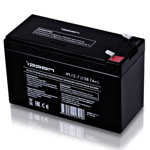 Батарея для ИБП Ippon IPL12-7 12В 7Ач (223918) (1361420)