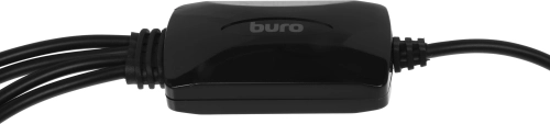 Разветвитель USB 2.0 Buro BU-HUB4-0.3-U2.0-Splitter 4порт. черный фото 5