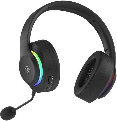 Наушники с микрофоном A4Tech Bloody GR520 черный мониторные BT/Radio/3.5mm оголовье фото 7