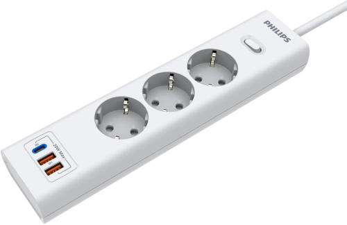 Сетевой фильтр Philips CHP4336WB/ 51 3м (3 розетки) белый (коробка) (CHP4336WB/51) фото 4