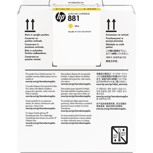 Картридж/ HP 881 5-Ltr Yellow Latex Ink Cartridge (CR333A)