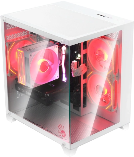 Корпус Bloody BD-CC105 белый без БП mATX 5x120mm 1xUSB2.0 1xUSB3.0 audio bott PSU (BD-CC105-WH) фото 5