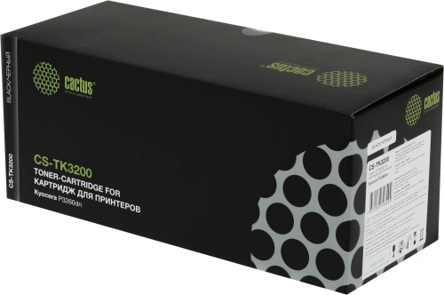 Картридж лазерный Cactus CS-TK3200 TK-3200 черный (40000стр.) для Kyocera P3260dn
