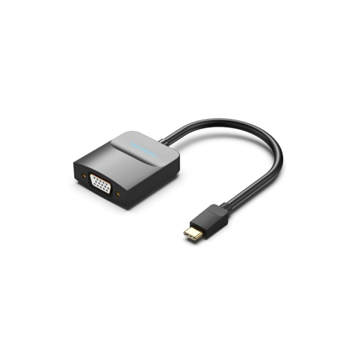 Мультимедиа конвертер Vention USB Type C M/ VGA 15F, Черный (TDDBB)