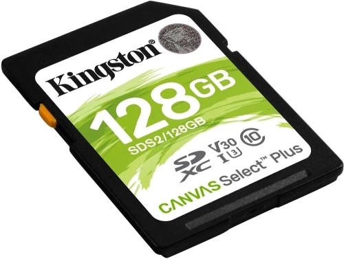 Карта памяти Kingston 128GB SDXC Canvas Select Plus 100R C10 UHS-I U3 V30 (SDS2/ 128GB) (SDS2/128GB) фото 4