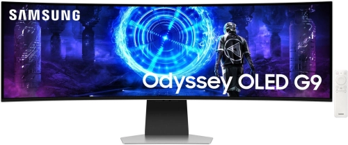 Монитор Samsung 49 Монитор Samsung 49 Odyssey OLED G9 S49DG952SMXUE серебристый OLED LED 0.03ms 32:9 HDMI M/ M матовая HAS 250cd 178гр/ 178гр 5120x1440 240Hz DP DQ USB 12.6кг (LS49DG952SMXUE) фото 2