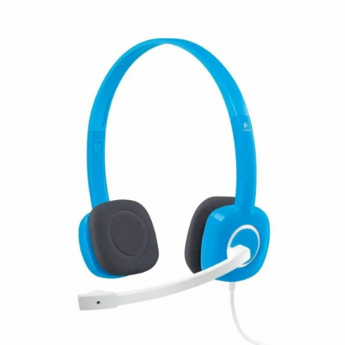 Гарнитура Headset Logitech H150, Wired, Stereo, 20 - 20000 Гц, jack 3.5 mm, Sky blue (981-000368)