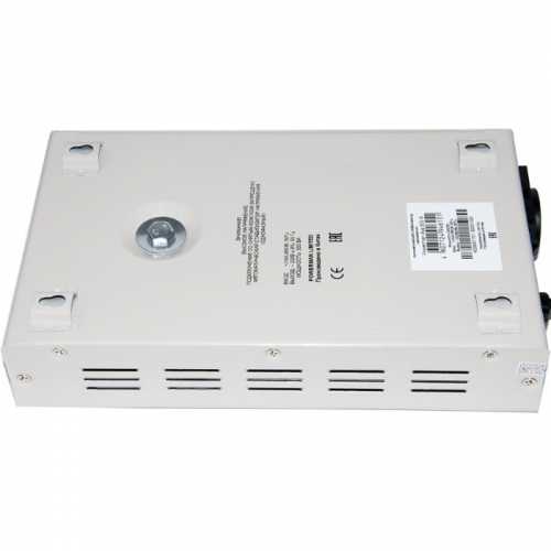 Стабилизатор POWERMAN AVS 500S, ступенчатый регулятор, цифровые индикаторы уровней напряжения, 500 ВА, 140-260 В, максимальный входной ток 5А, 1x Shuko, IP-20, белый (POWERMAN AVS-500S) фото 3