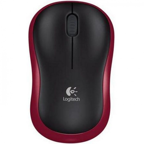 Мышь Logitech M185, Wireless, USB, Red (910-002240)