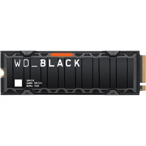 Твердотельный накопитель 500GB SSD Western Digital WD BLACK SN850 M.2 PCIe Gen4 NVMe with Heatsink (WDBAPZ5000BNC-WRSN) фото 2
