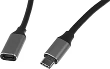 Кабель-удлинитель Premier 5-913 EXT USB Type-C (m) USB Type-C (f) 1м черный (пакет)