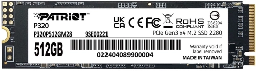 SSD жесткий диск M.2 2280 512GB P320 P320P512GM28 PATRIOT