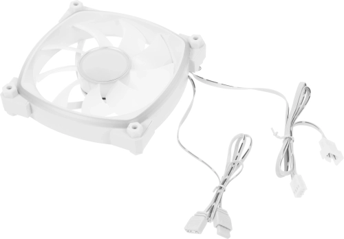 Вентилятор для корпуса Accord ACC-U12 ARGB 120х120x25 белый 4-pin 18.3дБ (ACC-U12 ARGB WHITE) brown box фото 4