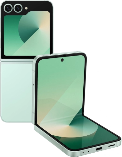 Смартфон Samsung SM-F741B Galaxy Z Flip 6 5G 256Gb 12Gb мятный раскладной 3G 4G 1Sim 6.7