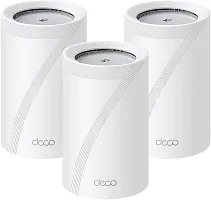 Бесшовный Mesh роутер TP-Link Deco BE65 Pro (DECO BE65 PRO(3-PACK)) BE9300 100/1000/2500/5000BASE-T белый (упак.:3шт)