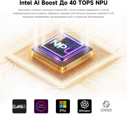 Компьютер Мини Chuwi AuBox X Core Ultra 5 226V (2.1) 16Gb SSD512Gb ARC 130V Windows 11 Pro 2.5xGbitEth WiFi BT 100W серый (2171140) (2171140#MLN) фото 10