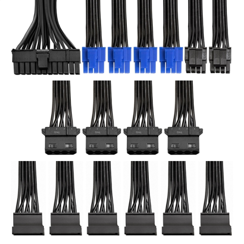 Exegate EX220362RUS-S Блок питания 700PPX RTL, ATX, SC, black, APFC,14cm,24p+(4+4)p, PCI-E, 5*SATA, 4*IDE, FDD + кабель 220V с защитой от выдергивания фото 4