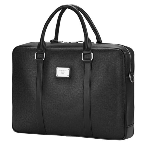 Сумка Continent CM-122 Black {полиэстр/эко кожа, черная 15.6