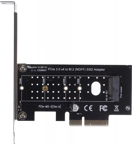 Адаптер PCI-E M.2 NGFF for SSD V2 + Heatsink Ret (ASIA PCIE M2 NGFF M-KEY V2)