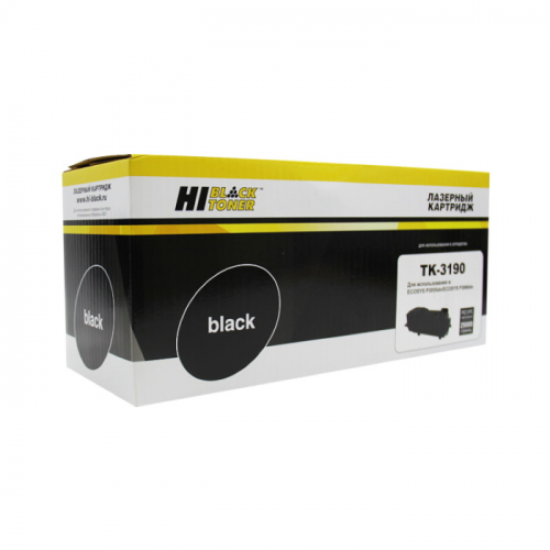 Тонер-картридж Hi-Black HB-TK-3190, черный, 25000 страниц, с чипом, для Kyocera P3055dn/ P3060dn (9392710400)