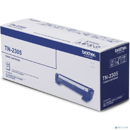 Тонер-картридж TN2305/ TN-2305 для Brother HL L2320D, HL L2365DW, DCP L2540DW, MFC L2700D, MFC L2700DW, MFC L2740DW, 1200 стр