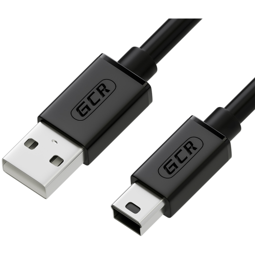 Greenconnect Кабель 3.0m USB 2.0, AM/ mini 5P, черный, 28/ 28 AWG, экран, армированный, морозостойкий, GCR-UM2M5P-BB2S-3.0m