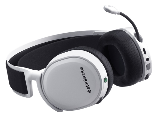 Наушники с микрофоном Steelseries Arctis 7+ белый/черный мониторные Radio оголовье (61461) фото 4