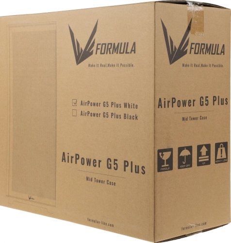 Корпус Formula Air Power G5 Plus белый без БП ATX 1x120mm 2xUSB2.0 1xUSB3.1 audio bott PSU (AIR POWER G5 PLUS W) фото 17