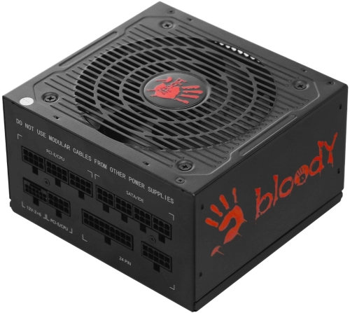 Блок питания Bloody ATX 750W 80+ gold (BD-PS750G-M) Блок питания Bloody ATX 750W BD-PS750G 80+ gold (20+4pin) APFC 120mm fan 6xSATA Cab Manag RTL (BD-PS750G-M) фото 6