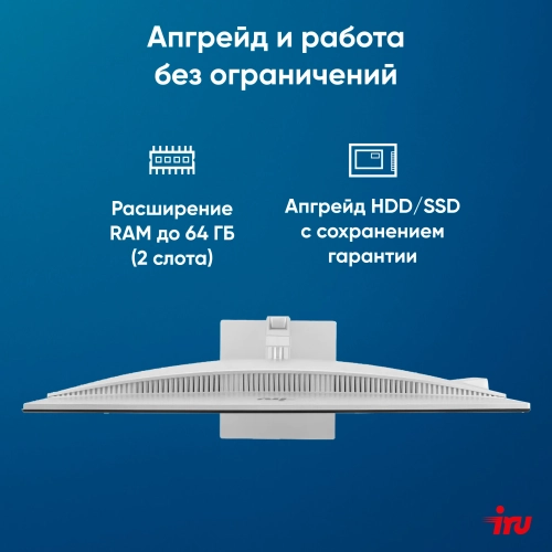 Моноблок IRU Planio 235 23.8 Full HD Ryzen 5 3500U (2.1) 16Gb SSD512Gb Vega 8 FreeDOS GbitEth WiFi BT 120W Cam серебристый 1920x1080 (2105030) фото 19
