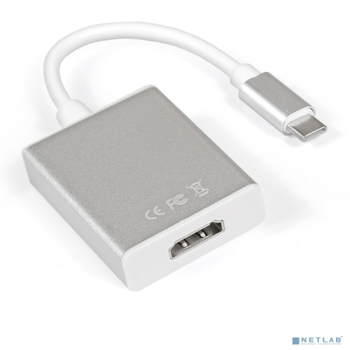 Exegate EX284937RUS Кабель-адаптер Type C-HDMI ExeGate EX-CM-HDMIF-0.15 (USB Type C/ 19F, 0,15м)