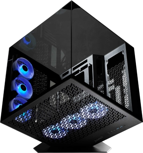 Корпус Azza CUBE PLUS черный без БП ATX 6x120mm 2xUSB3.0 1xUSB3.1 audio bott PSU (CSAZ-1002 CUBE+) фото 8