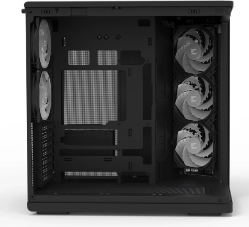 корпус ZALMAN P60, ATX, BLACK, WINDOW, 2x3.5, 3x2.5, 1xUSB TYPE-C, 2xUSB3.0, SIDE 3x120mm ARGB, REAR 2x120mm ARGB (P60 BLACK) фото 10