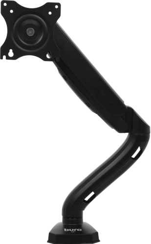 Кронштейн для мониторов ЖК Buro M1 черный 17-27 макс.9кг крепление к столешнице поворот и наклон (M1#MLN)