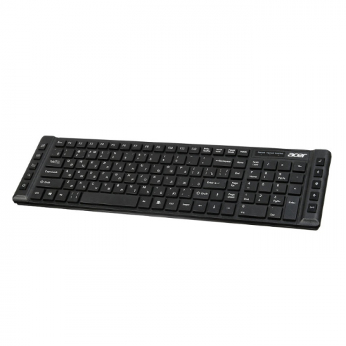 Клавиатура Acer OKW010 Wired, USB, Black, slim Multimedia (ZL.KBDEE.002) фото 3