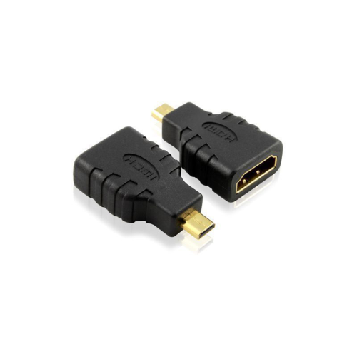 Greenconnect Адаптер переходник micro HDMI-HDMI GC-CVM401,Тип D ( micro-HDMI) 19M AM / Тип А 19F AF, золотые разъемы, пакет