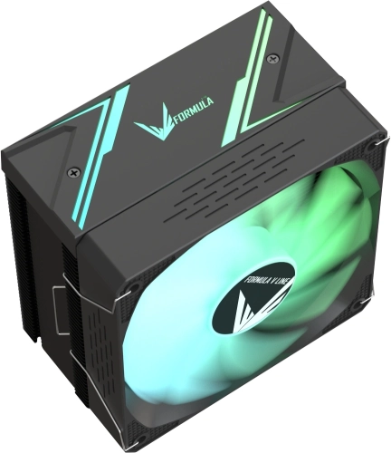 Устройство охлаждения(кулер) Formula Ice Burg ARGB Soc-AM5/AM4/1200/1700/1851 черный 4-pin 17-29.66dB Al+Cu 170W 552gr Ret (ICE BURG ARPW 4P BK) фото 2