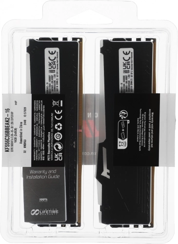 Память оперативная/ Kingston 16GB 5600MT/s DDR5 CL36 DIMM (Kit of 2) FURY Beast RGB EXPO (KF556C36BBEAK2-16) фото 9