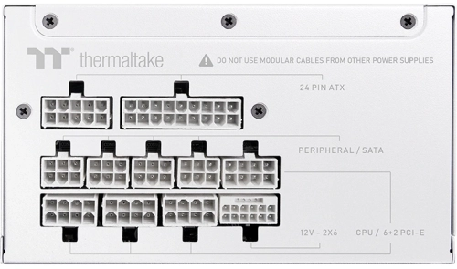 Блок питания Thermaltake ATX 850W Toughpower GT Gen.5 SNOW 80+ gold (20+4pin) APFC 140mm fan 9xSATA Cab Manag RTL (PS-TPT-0850FNFAGE-W) фото 4