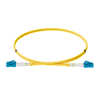 Патч-корд оптический, дуплексный, LC-LC, UPS, 0.5 м., OS2, LSZH, жёлтый (ONTEK.PCO-0.5-DPC.SM.UPS.LL.OS2)